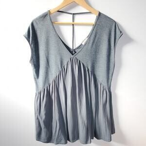 Anthropologie Meadow Rue paneled V-neck tunic top Small Excellent condition